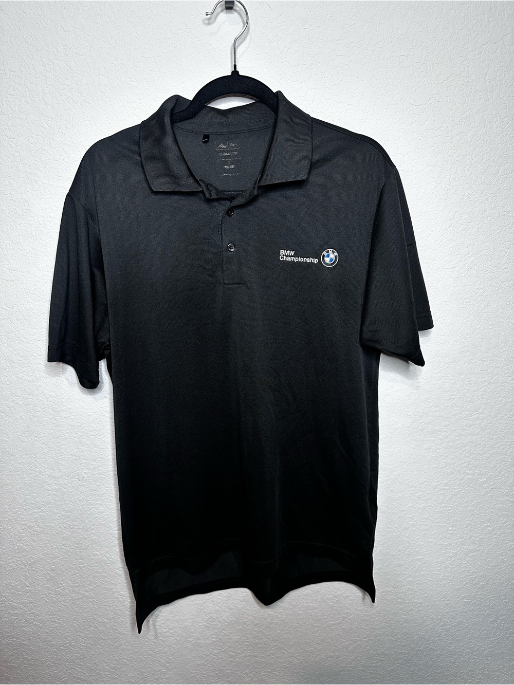 adidas Black Polo Shirt with Small Chest Logo